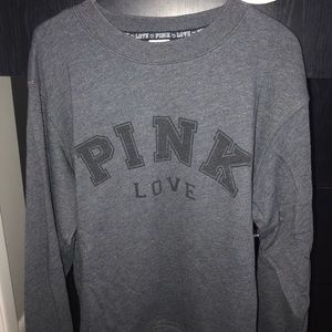 Grey VS PINK crew neck